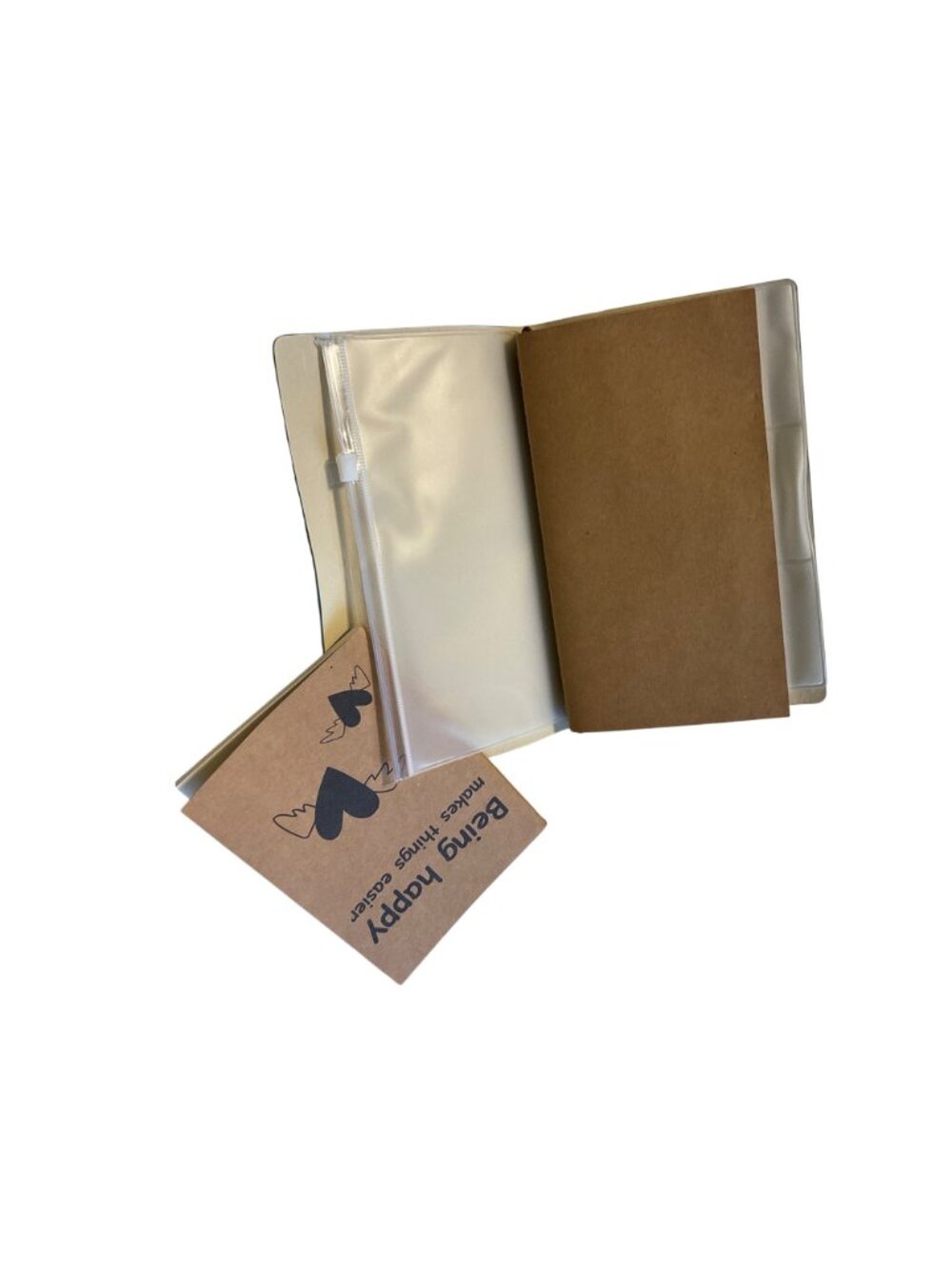 Customizable Leather Journal With Inspirational Quote & Notebook Refill - Picture 3 of 4